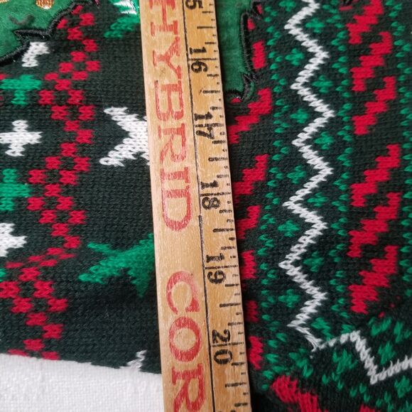 33 Degrees Santa T-Rex Dinosaur Ugly Christmas Sweater Adult Medium - Picture 6 of 11